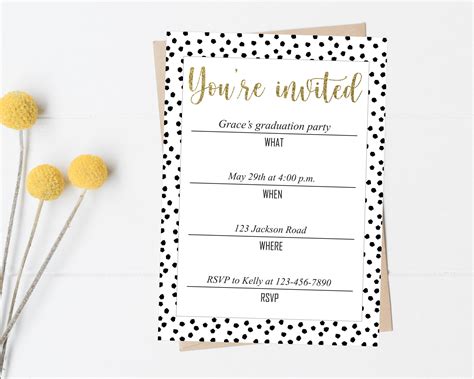 printable you re invited template